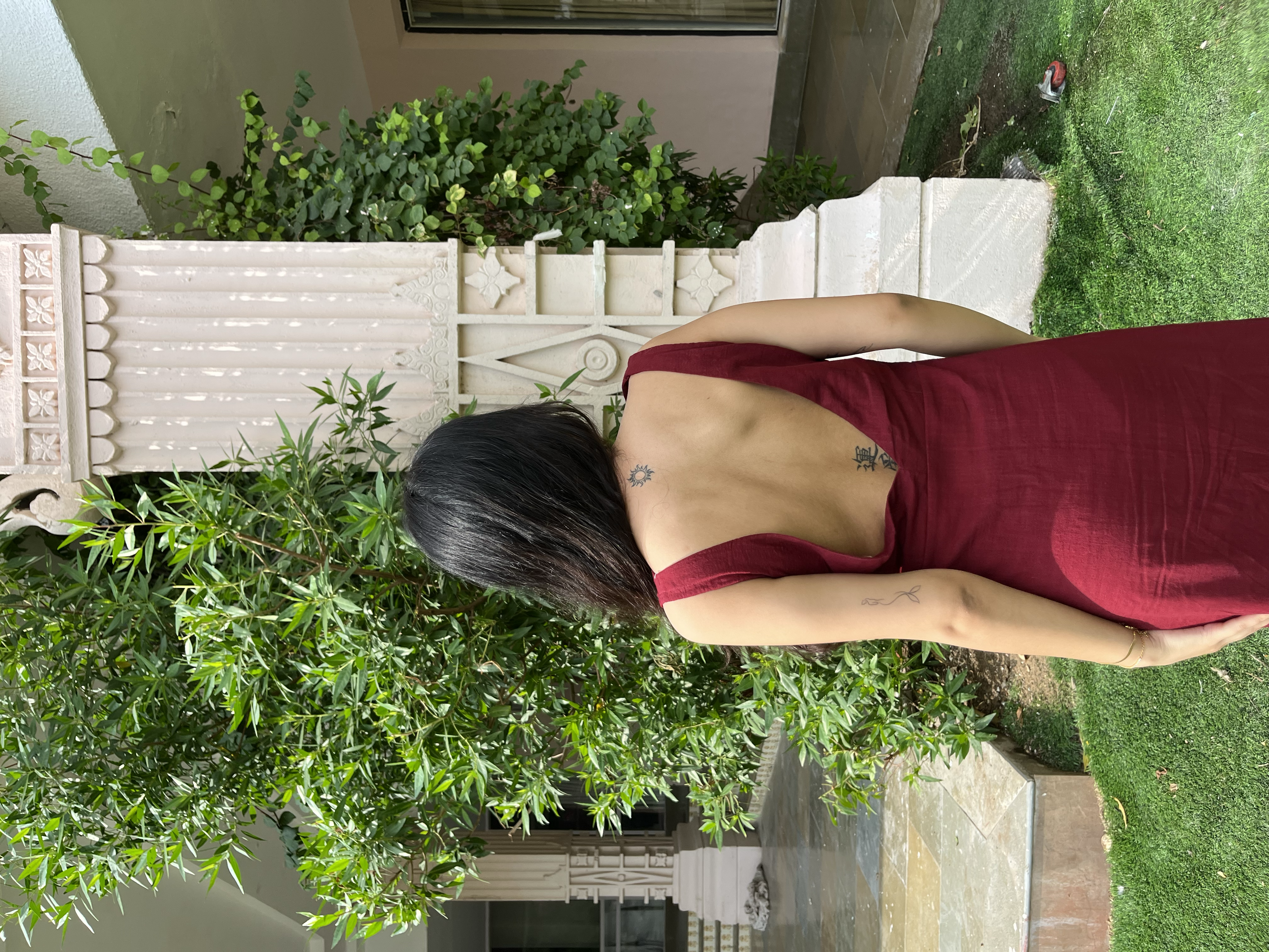NURA cherry red dress photo 2